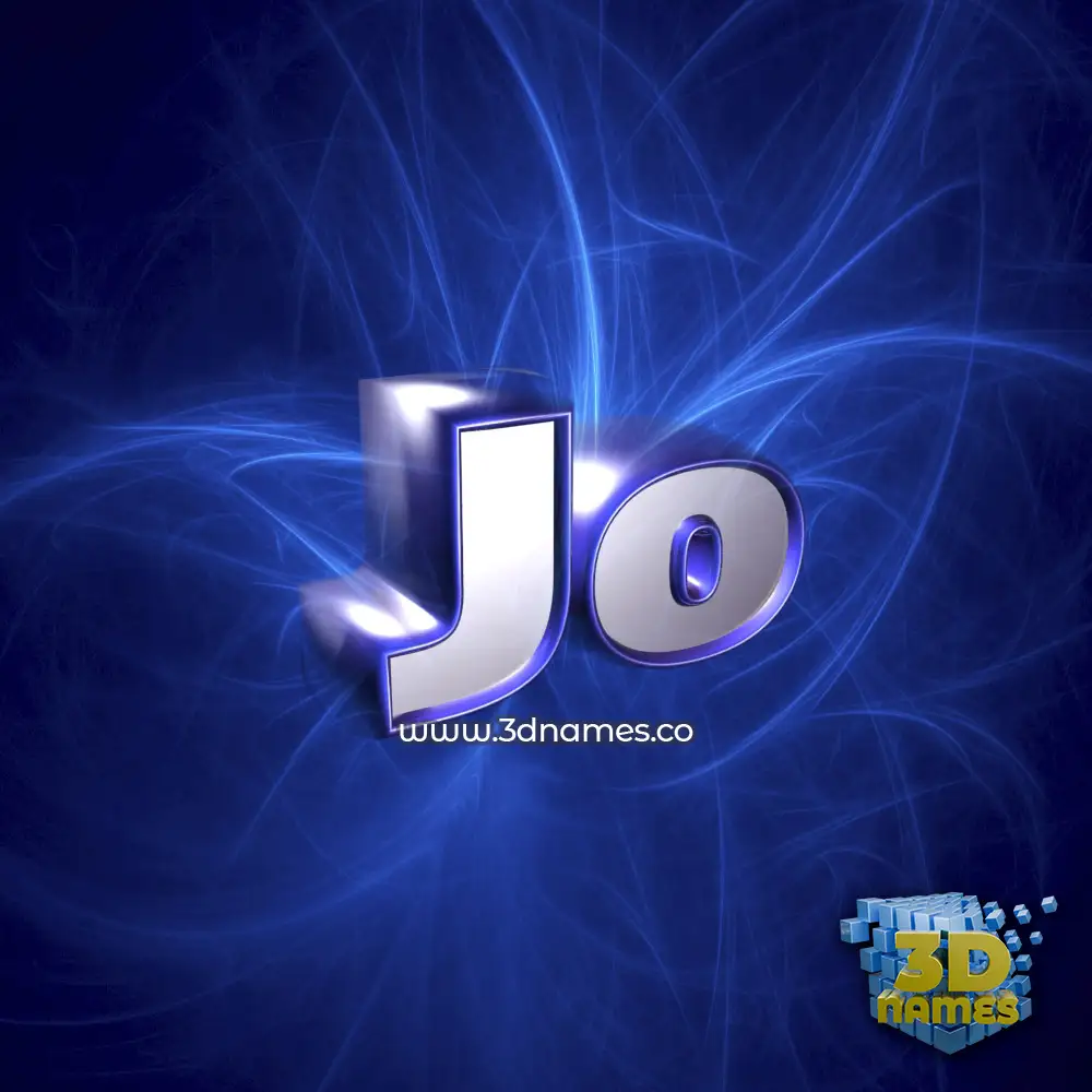 jo in Plasma style - 3D name wallpaper