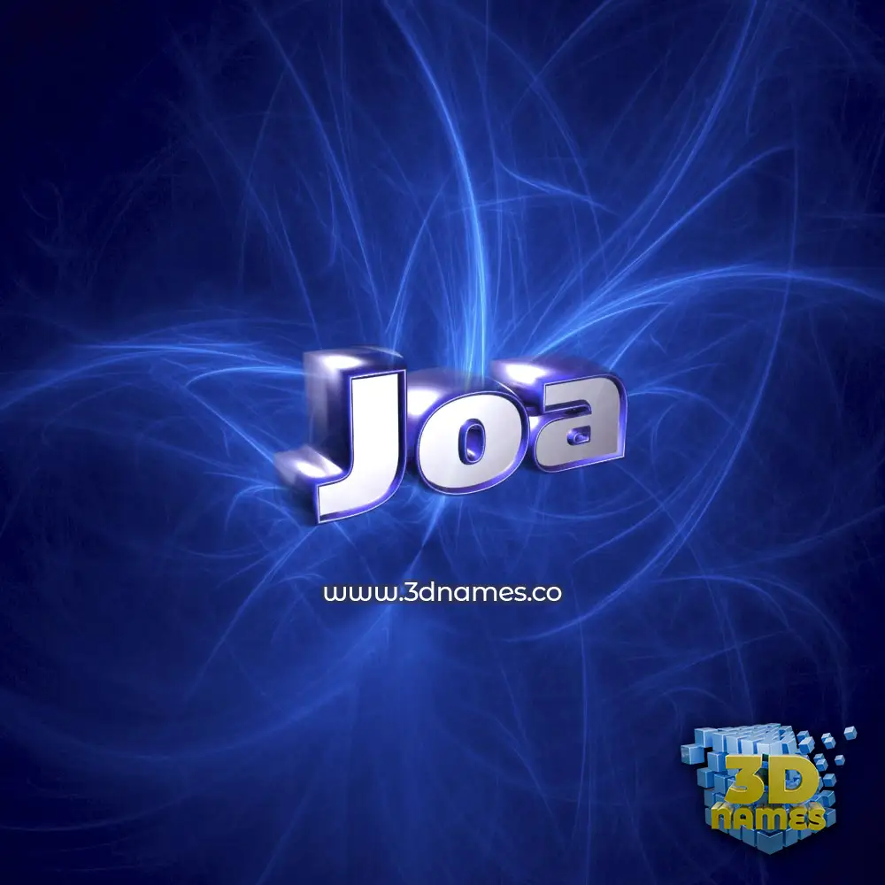 joa in Plasma style - 3D name wallpaper