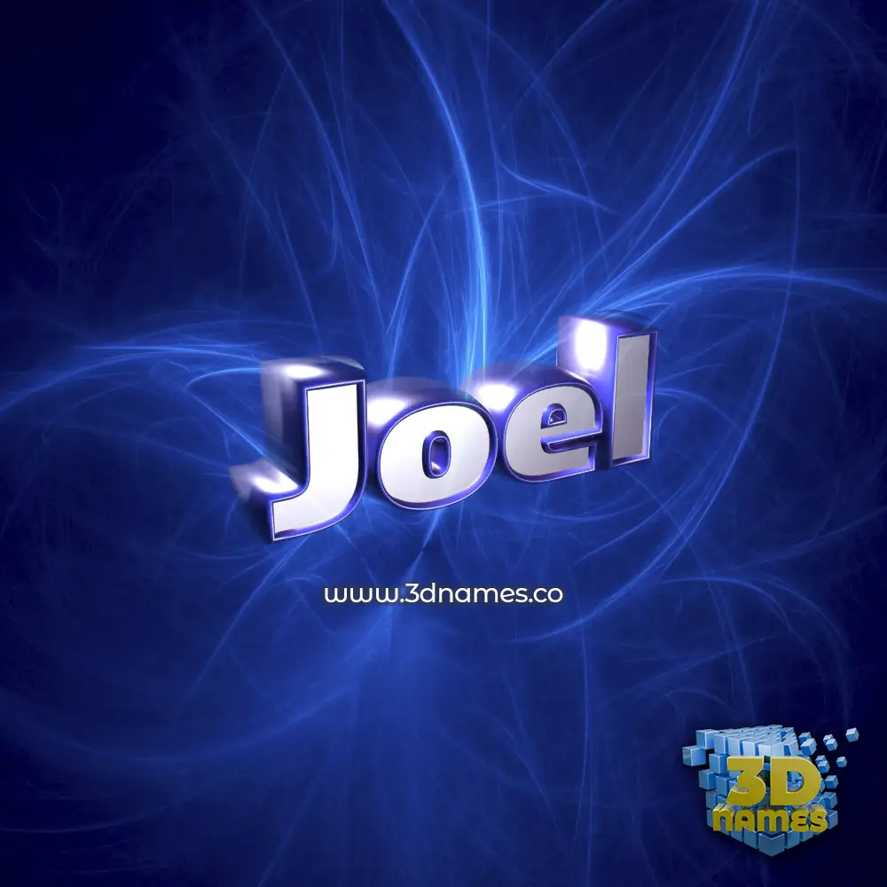 joel in Plasma style - 3D name wallpaper