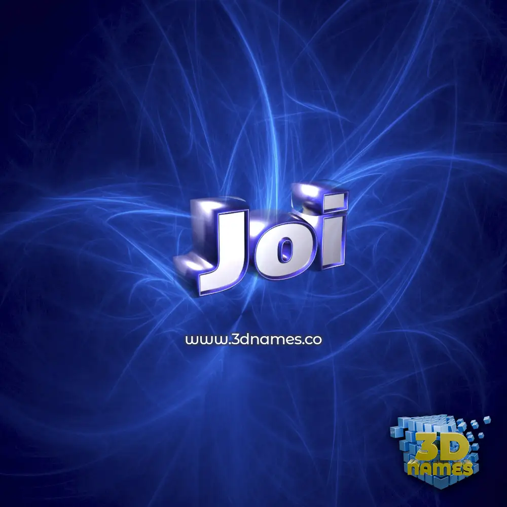 joi in Plasma style - 3D name wallpaper