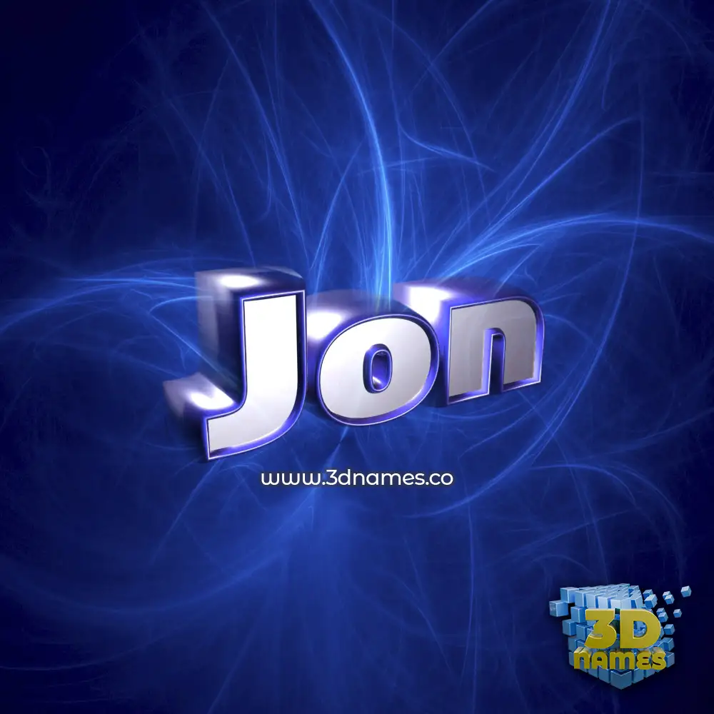 jon in Plasma style - 3D name wallpaper