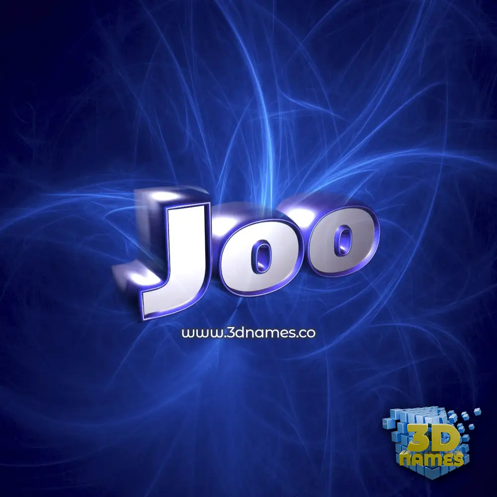 joo in Plasma style - 3D name wallpaper