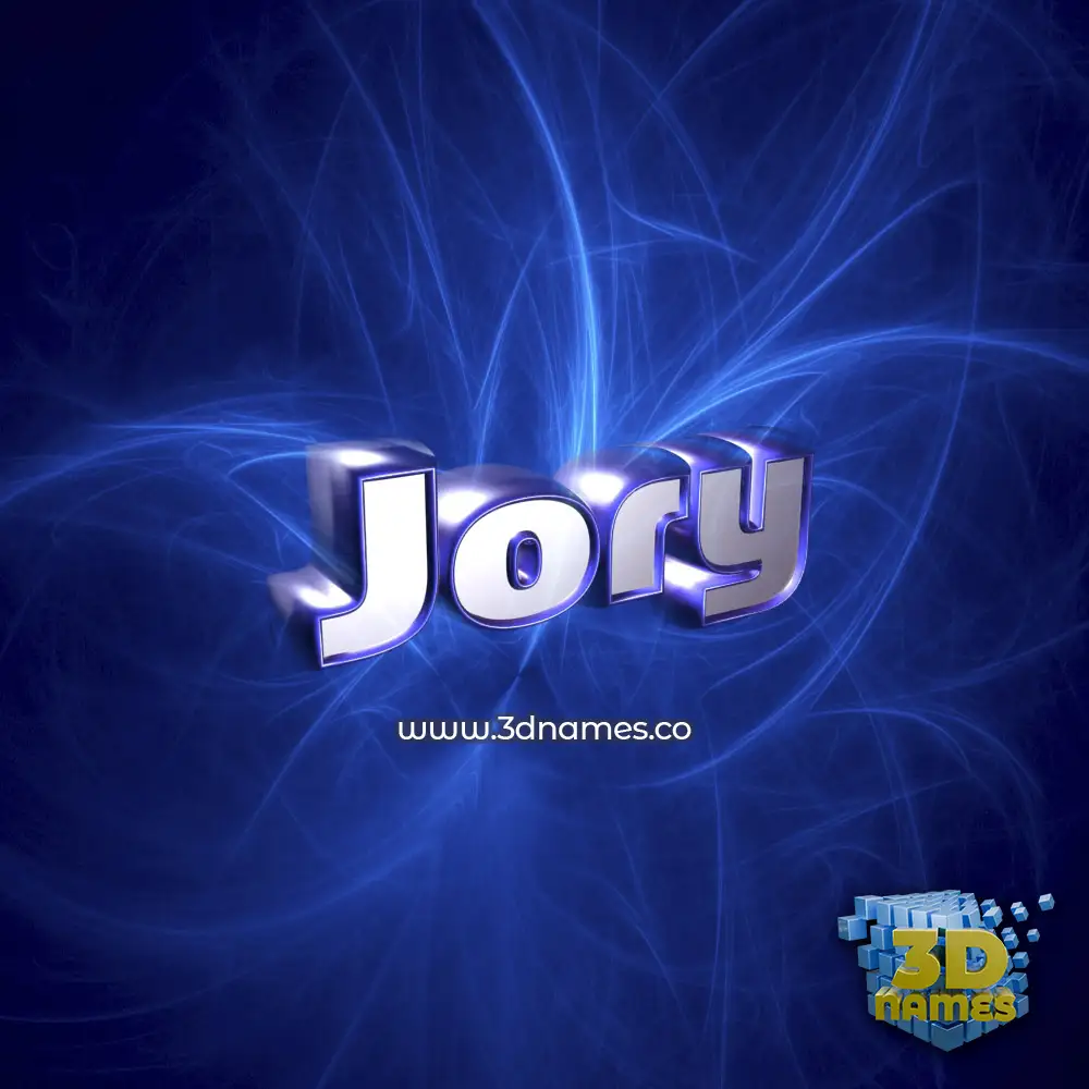 jory in Plasma style - 3D name wallpaper