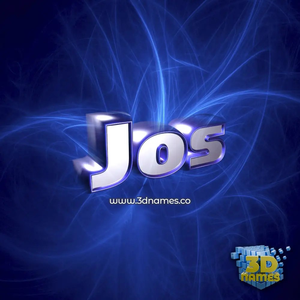jos in Plasma style - 3D name wallpaper