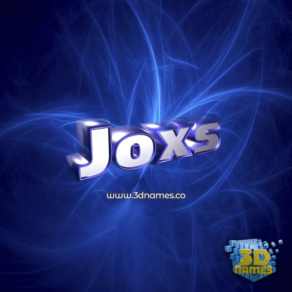 joxs in Plasma style - 3D name wallpaper