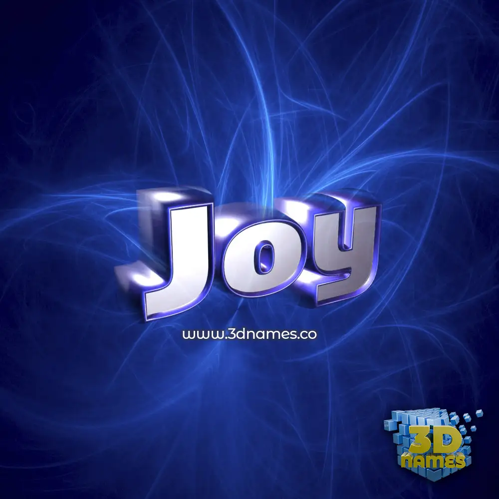 joy in Plasma style - 3D name wallpaper
