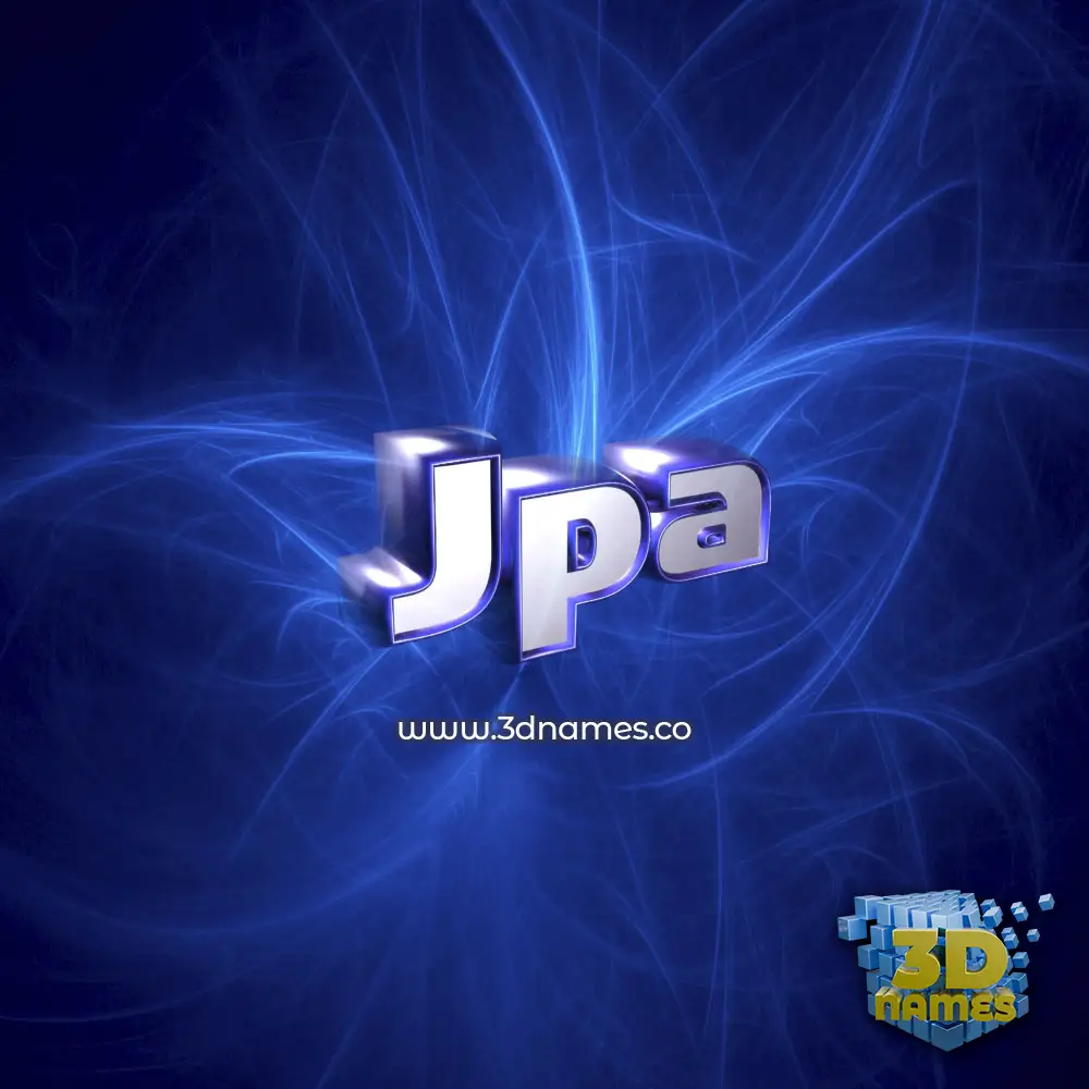 jpa in Plasma style - 3D name wallpaper
