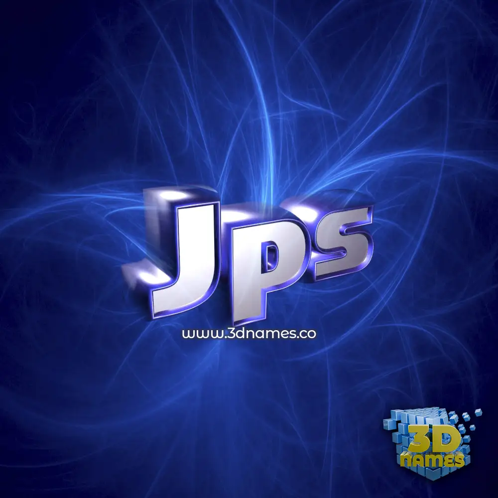 jps in Plasma style - 3D name wallpaper