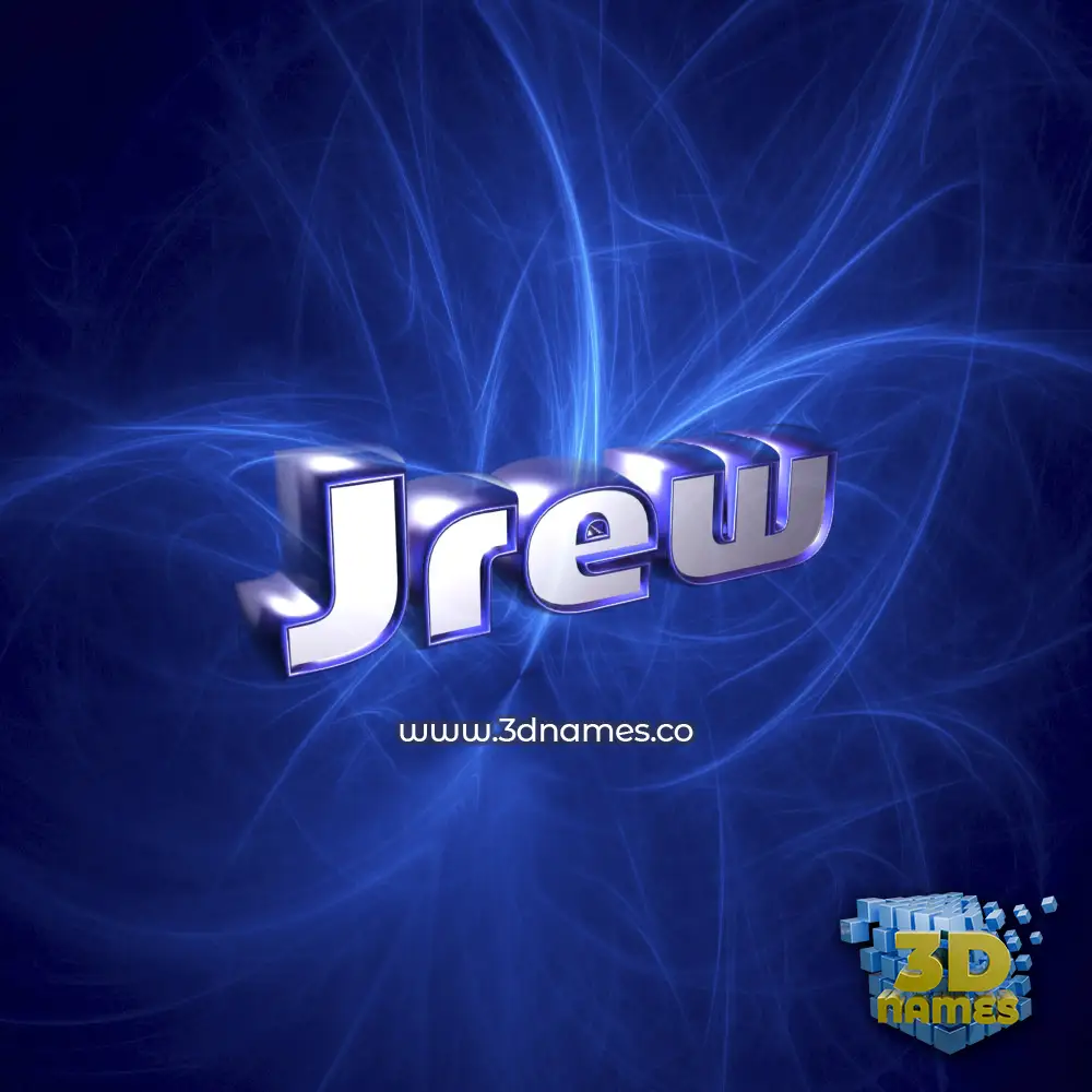 jrew in Plasma style - 3D name wallpaper
