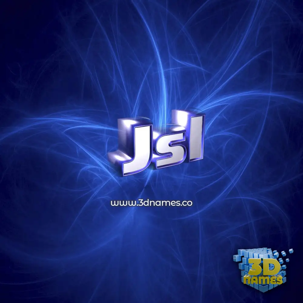 jsl in Plasma style - 3D name wallpaper