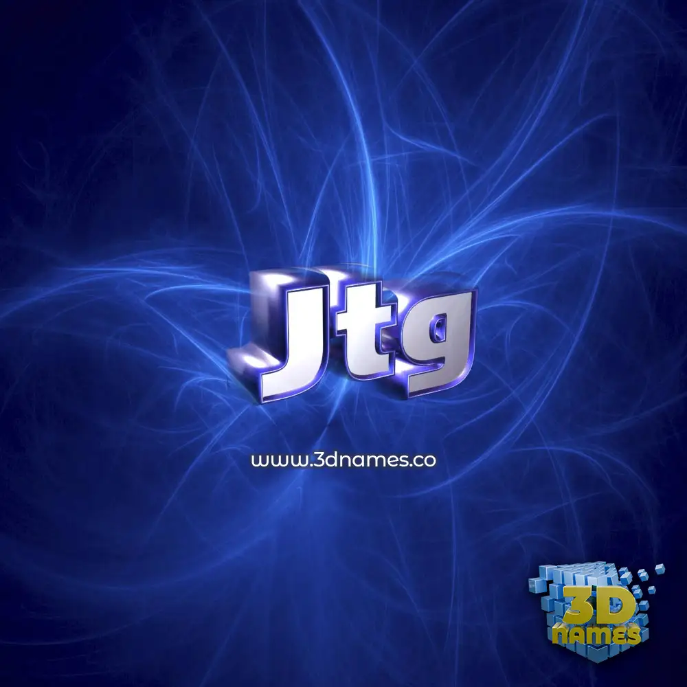 jtg in Plasma style - 3D name wallpaper