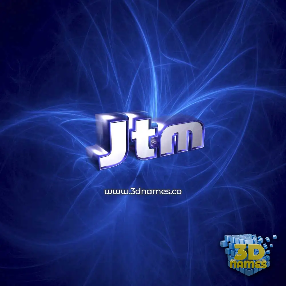 jtm in Plasma style - 3D name wallpaper