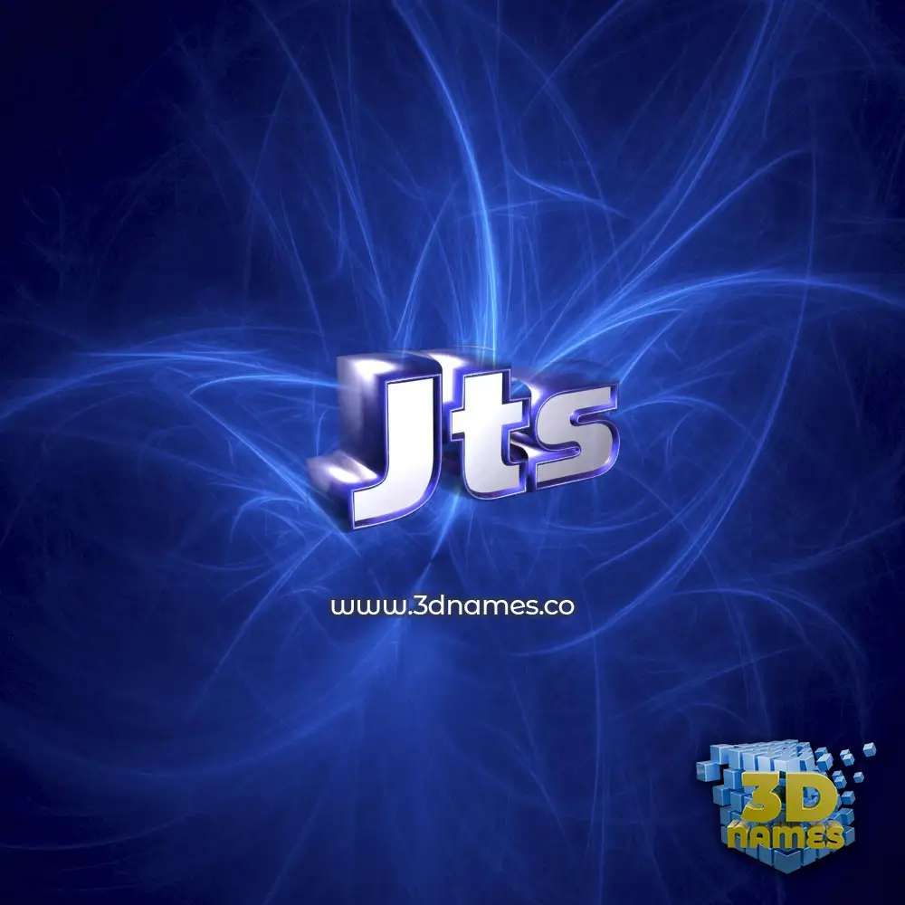 jts in Plasma style - 3D name wallpaper