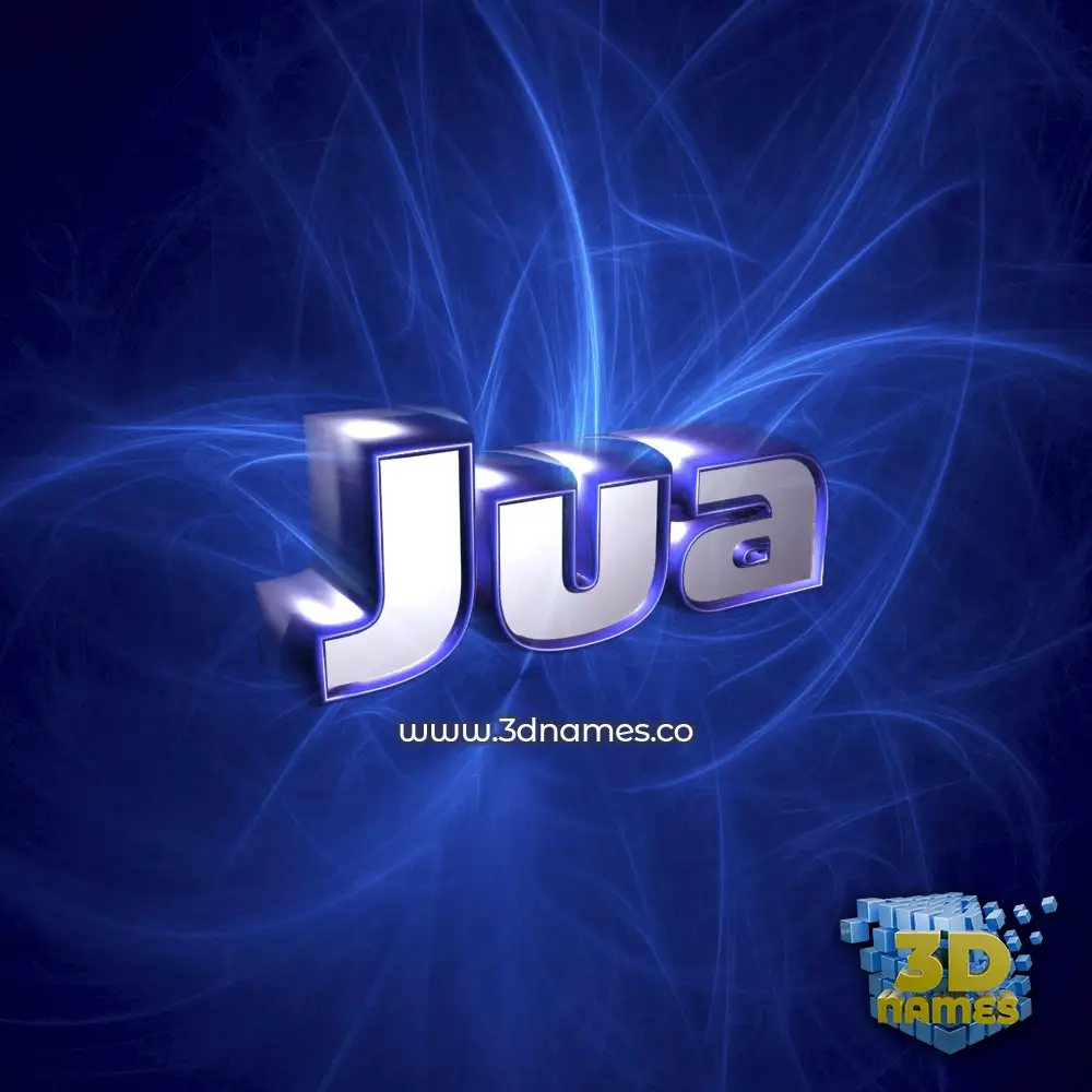 jua in Plasma style - 3D name wallpaper