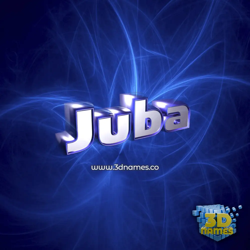 juba in Plasma style - 3D name wallpaper
