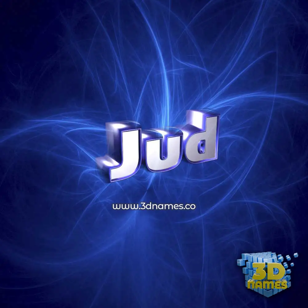 jud in Plasma style - 3D name wallpaper