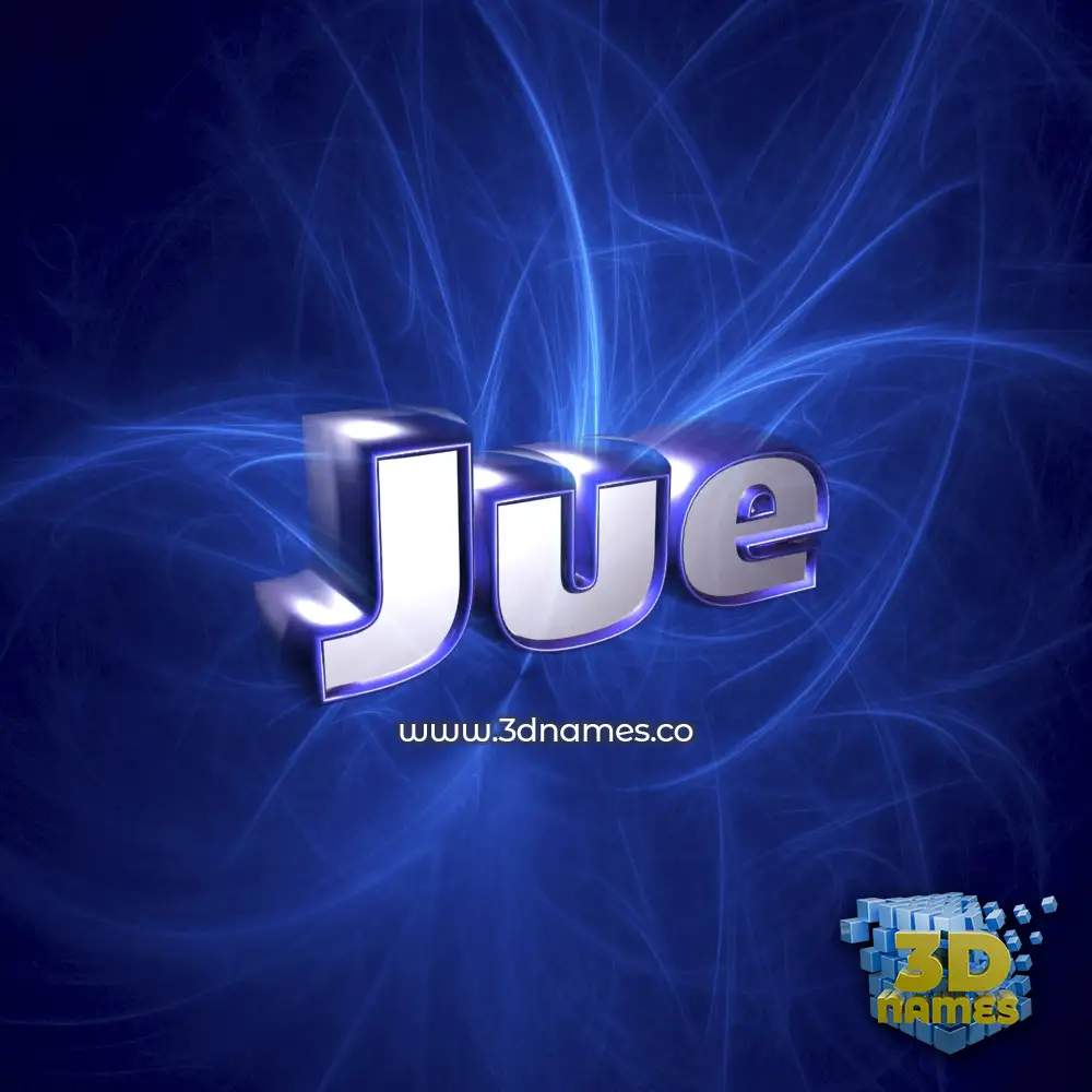 jue in Plasma style - 3D name wallpaper