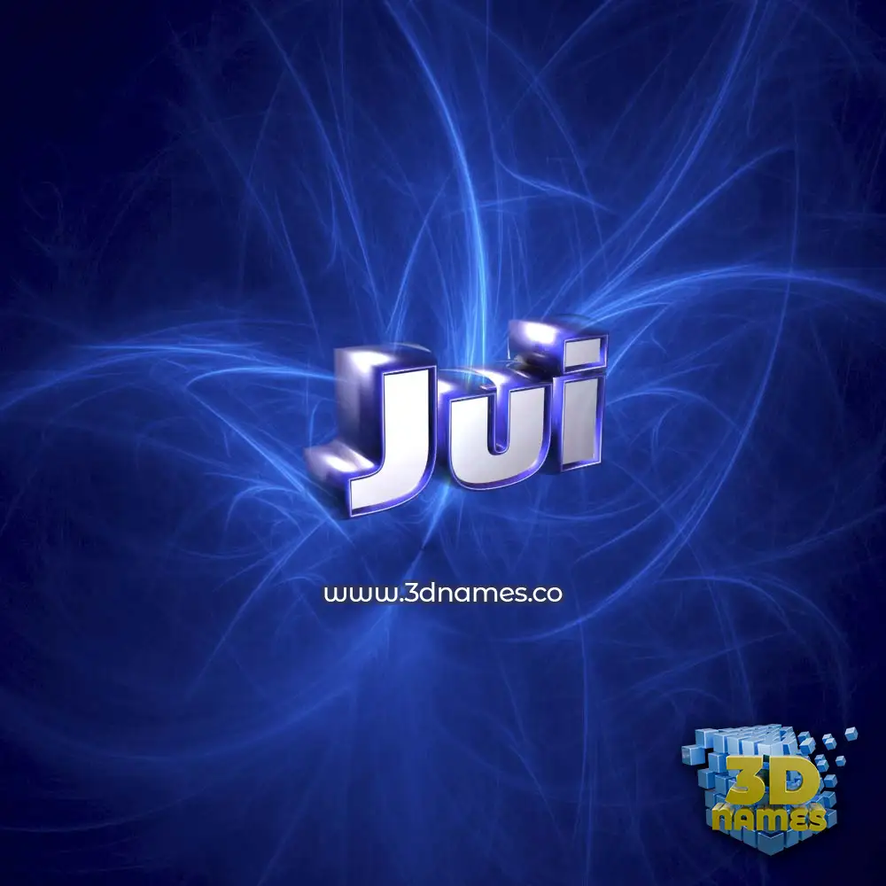jui in Plasma style - 3D name wallpaper