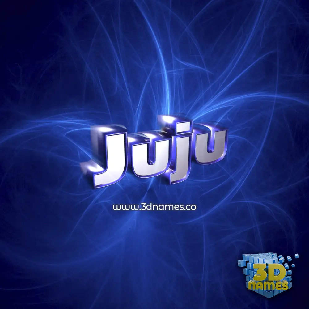 juju in Plasma style - 3D name wallpaper
