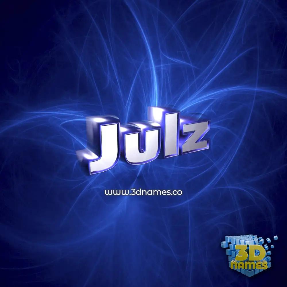 julz in Plasma style - 3D name wallpaper