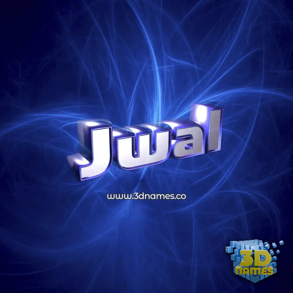 jwal in Plasma style - 3D name wallpaper