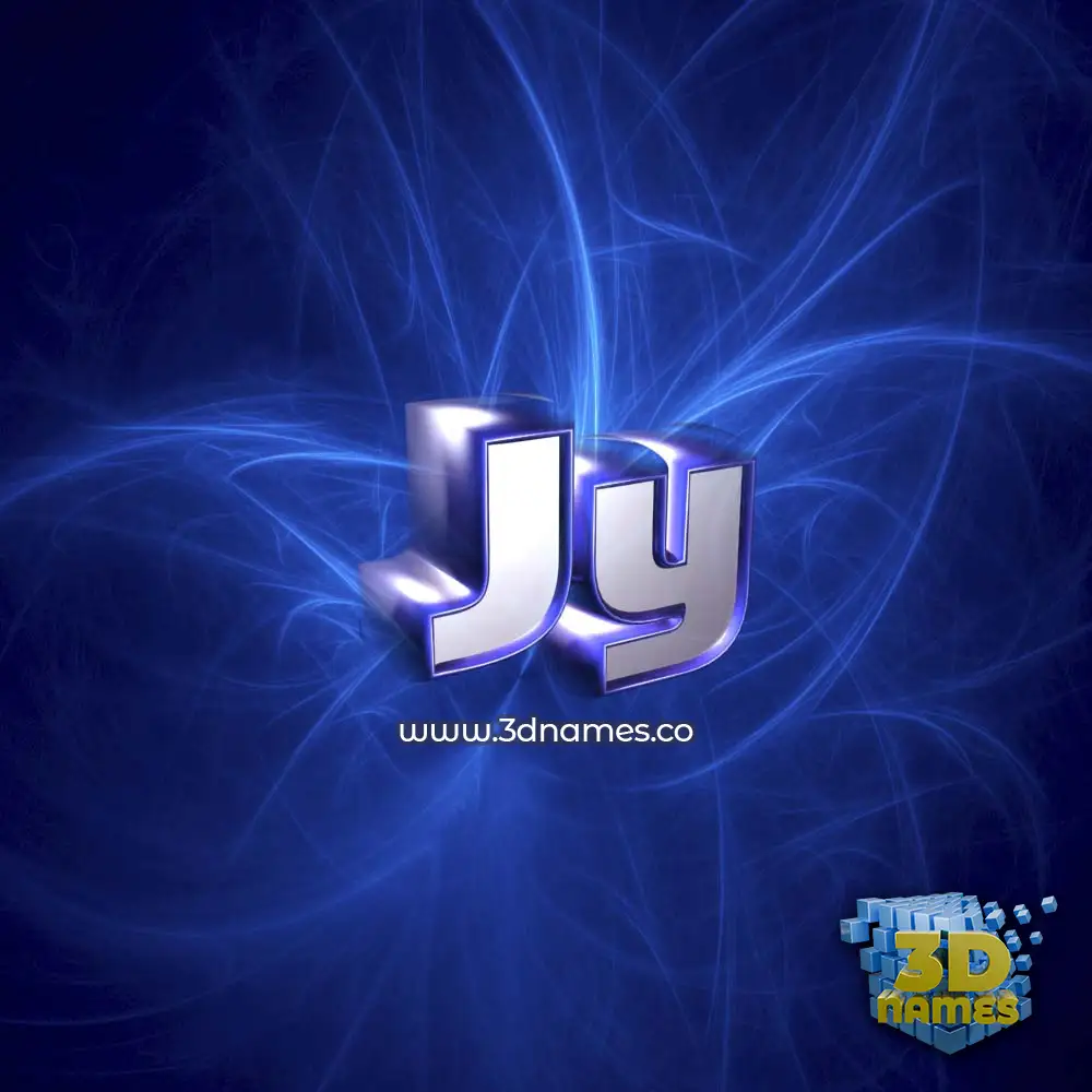 jy in Plasma style - 3D name wallpaper