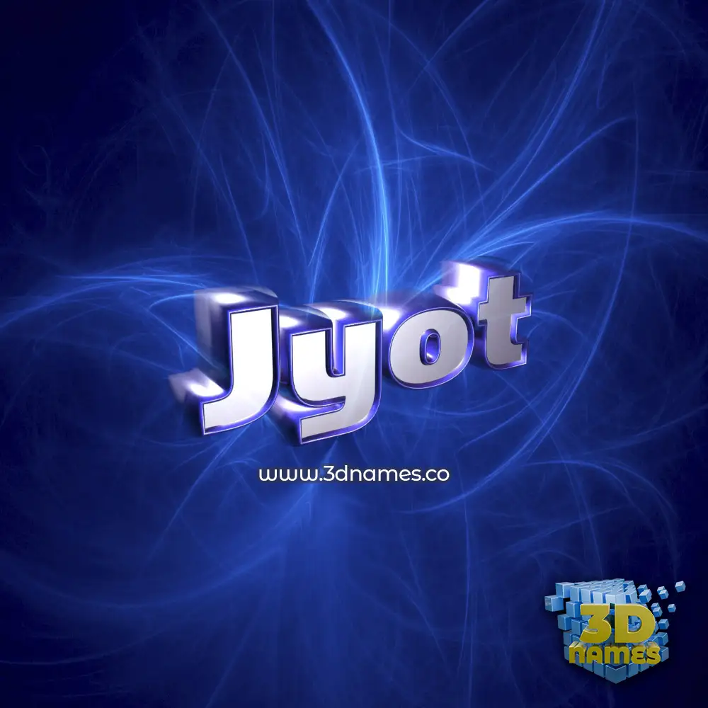 jyot in Plasma style - 3D name wallpaper
