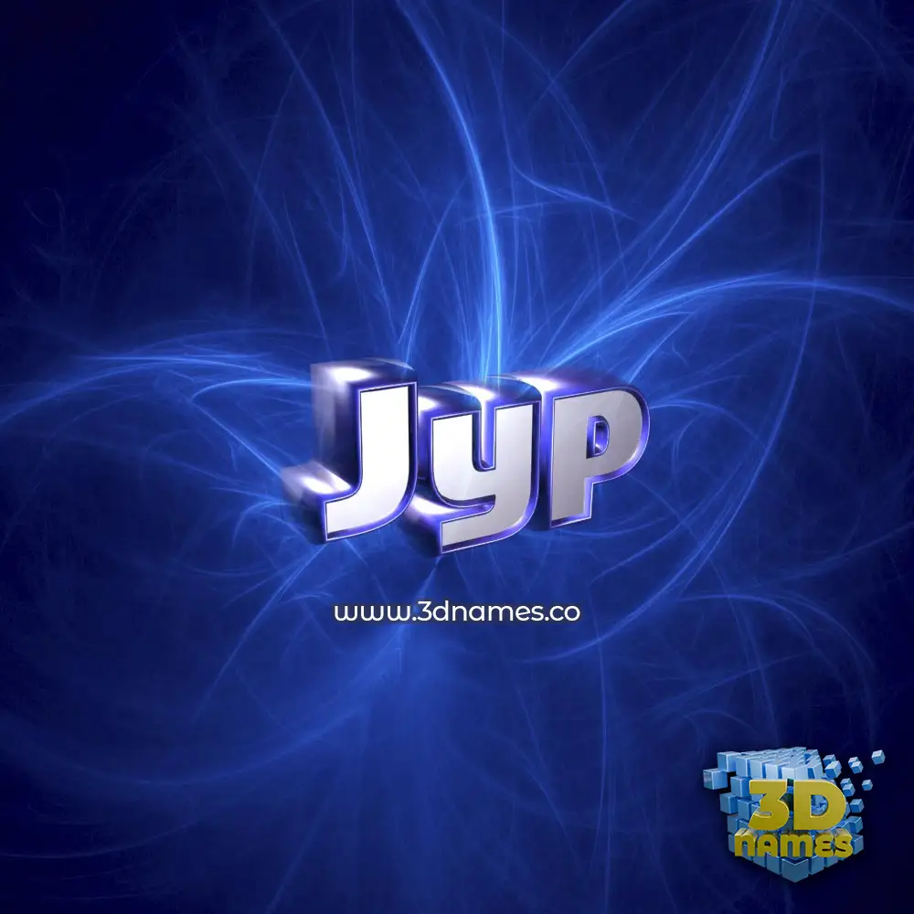 jyp in Plasma style - 3D name wallpaper