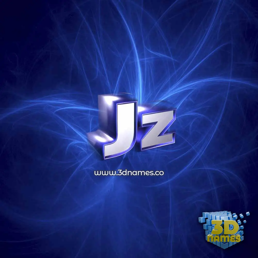 jz in Plasma style - 3D name wallpaper