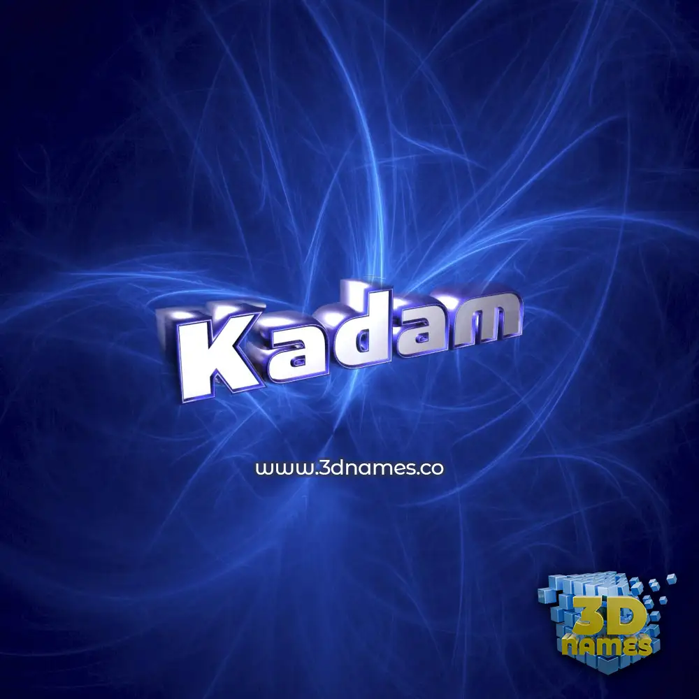 kadam in Plasma style - 3D name wallpaper