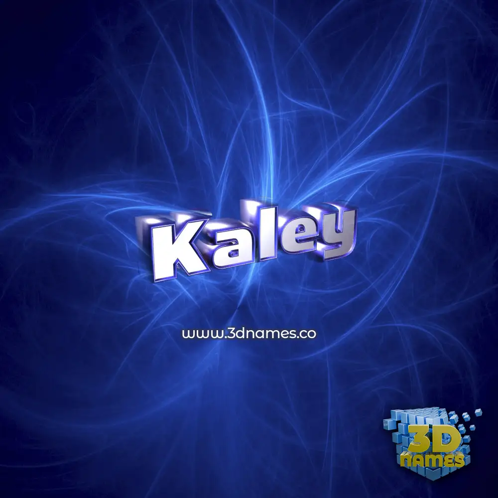 kaley in Plasma style - 3D name wallpaper