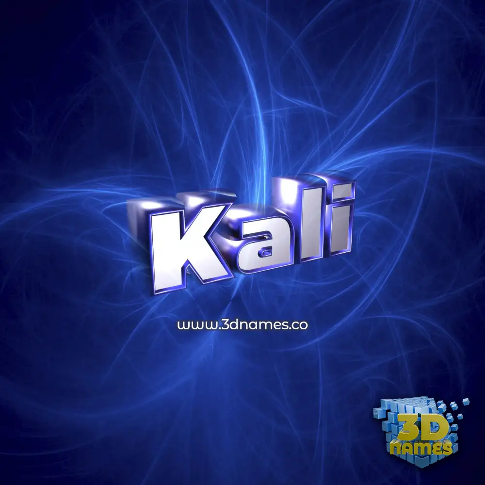 kali in Plasma style - 3D name wallpaper