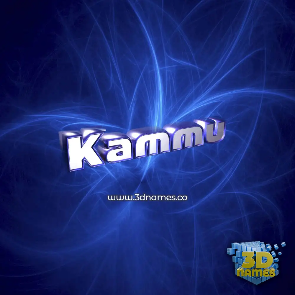 kammu in Plasma style - 3D name wallpaper
