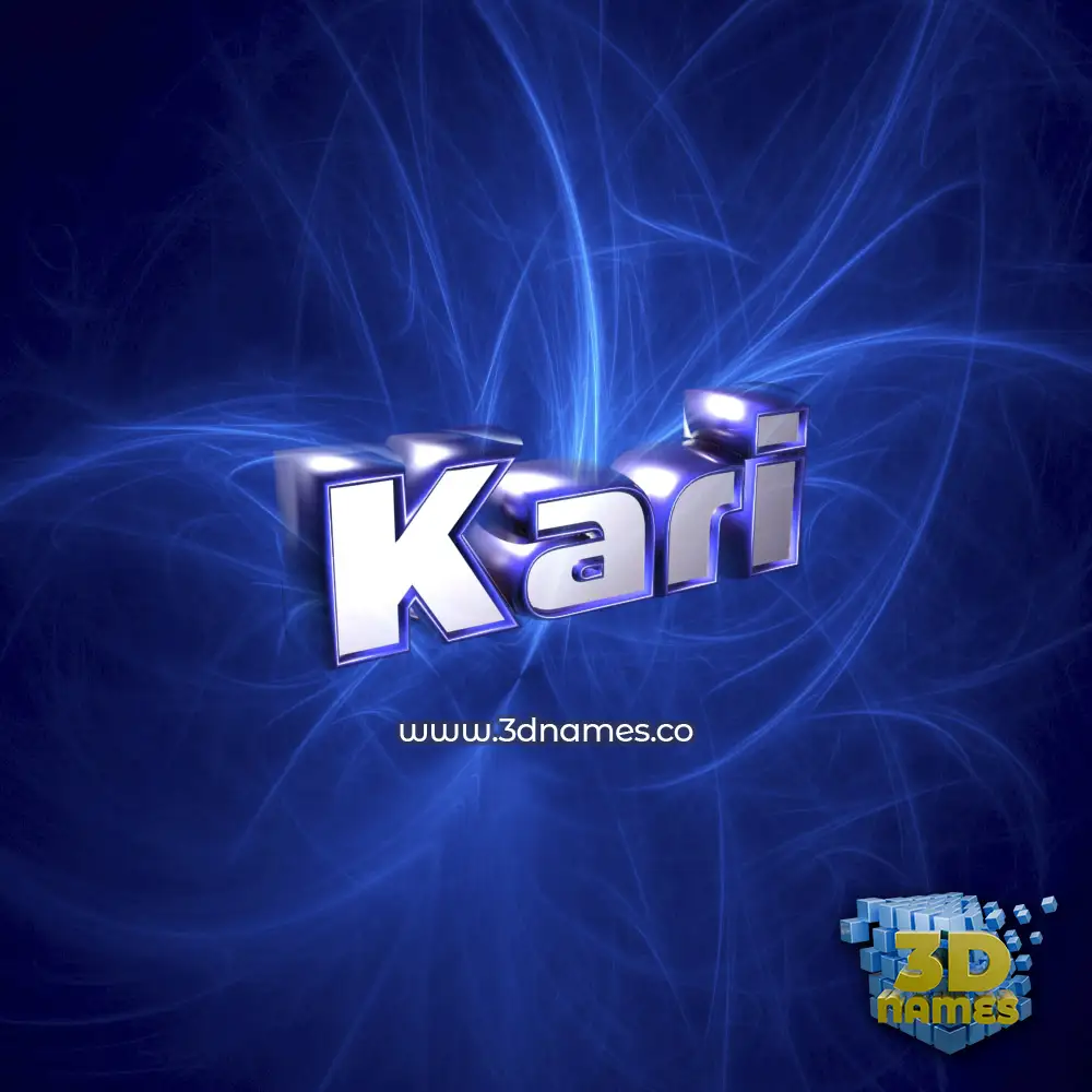kari in Plasma style - 3D name wallpaper