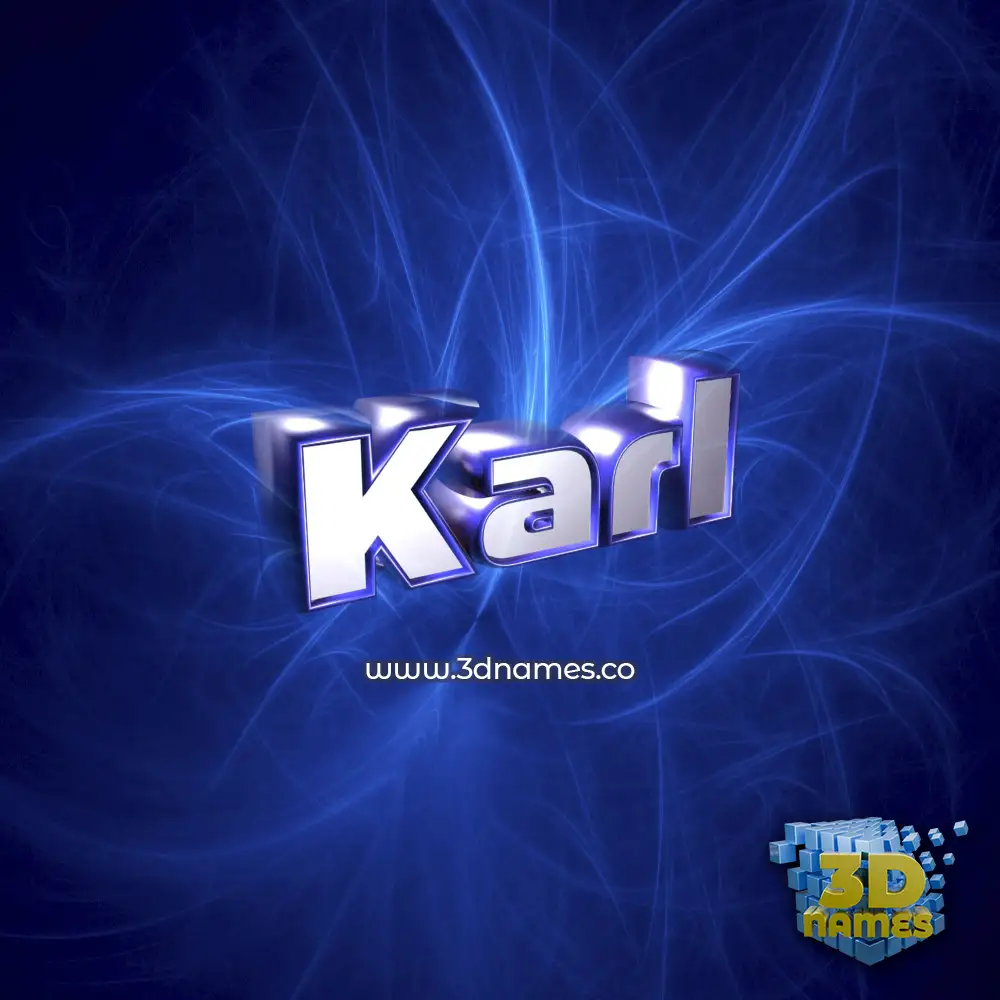 karl in Plasma style - 3D name wallpaper
