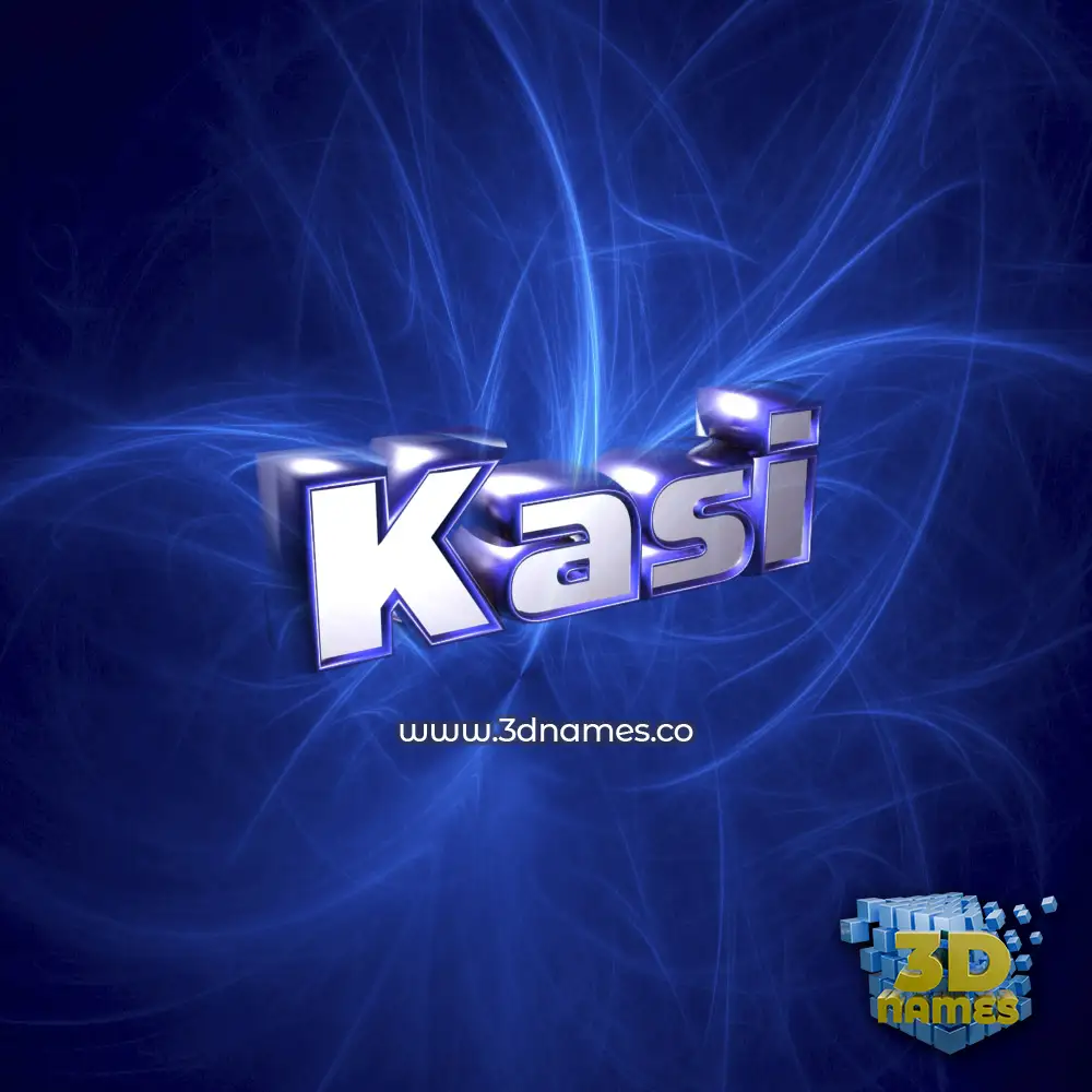 kasi in Plasma style - 3D name wallpaper