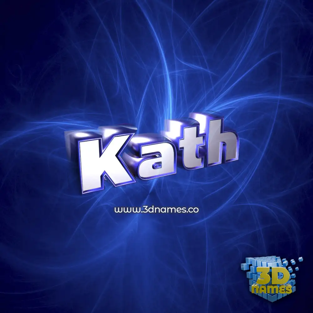 kath in Plasma style - 3D name wallpaper