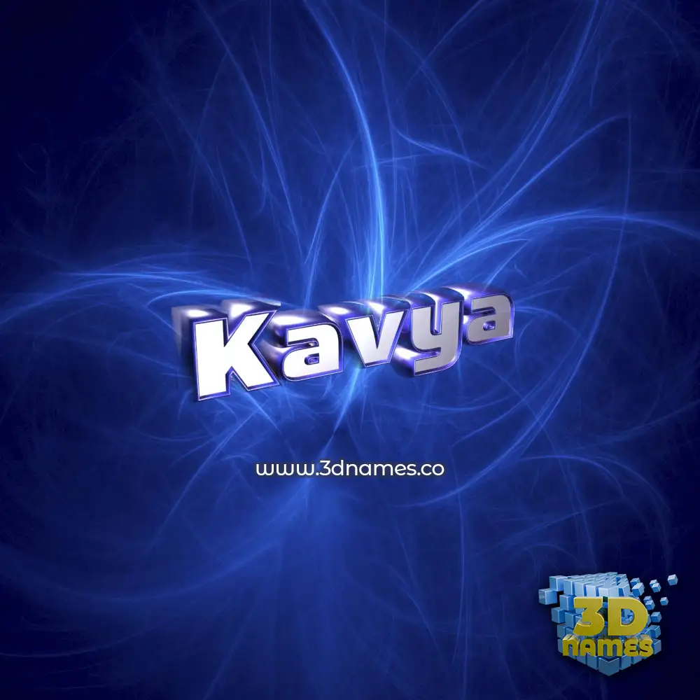 kavya in Plasma style - 3D name wallpaper