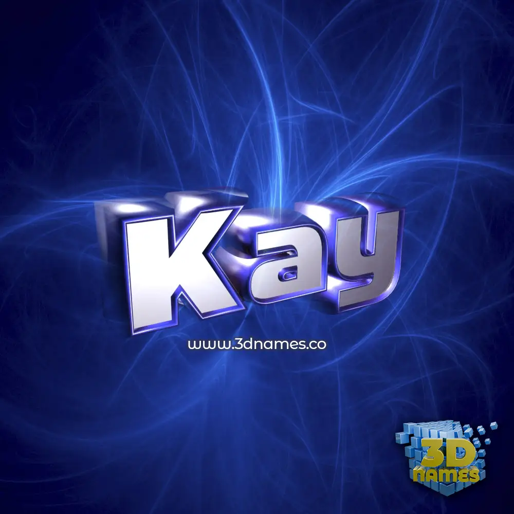 kay in Plasma style - 3D name wallpaper