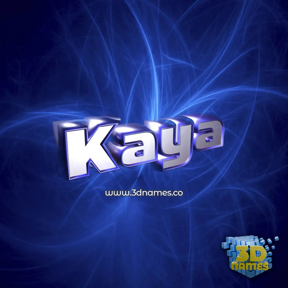 kaya in Plasma style - 3D name wallpaper
