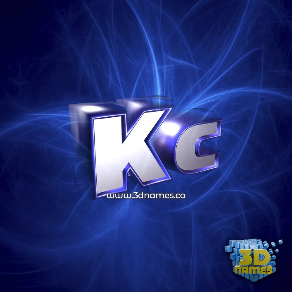 kc in Plasma style - 3D name wallpaper