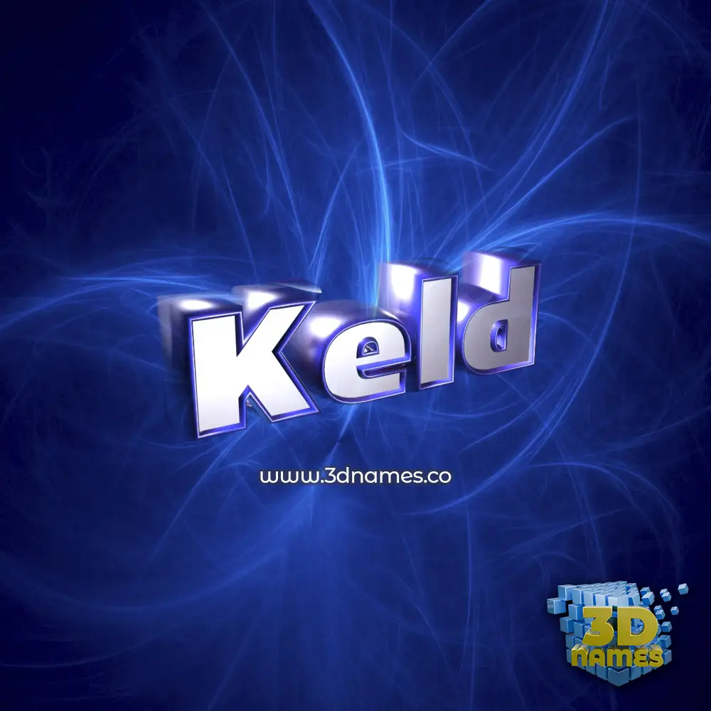 keld in Plasma style - 3D name wallpaper