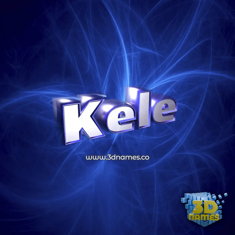 kele in Plasma style - 3D name wallpaper