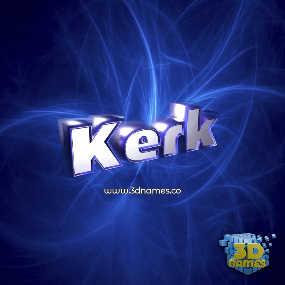 kerk in Plasma style - 3D name wallpaper
