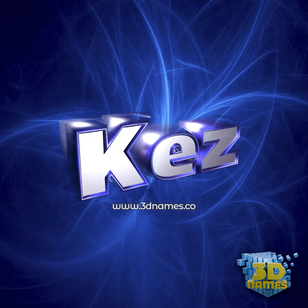 kez in Plasma style - 3D name wallpaper