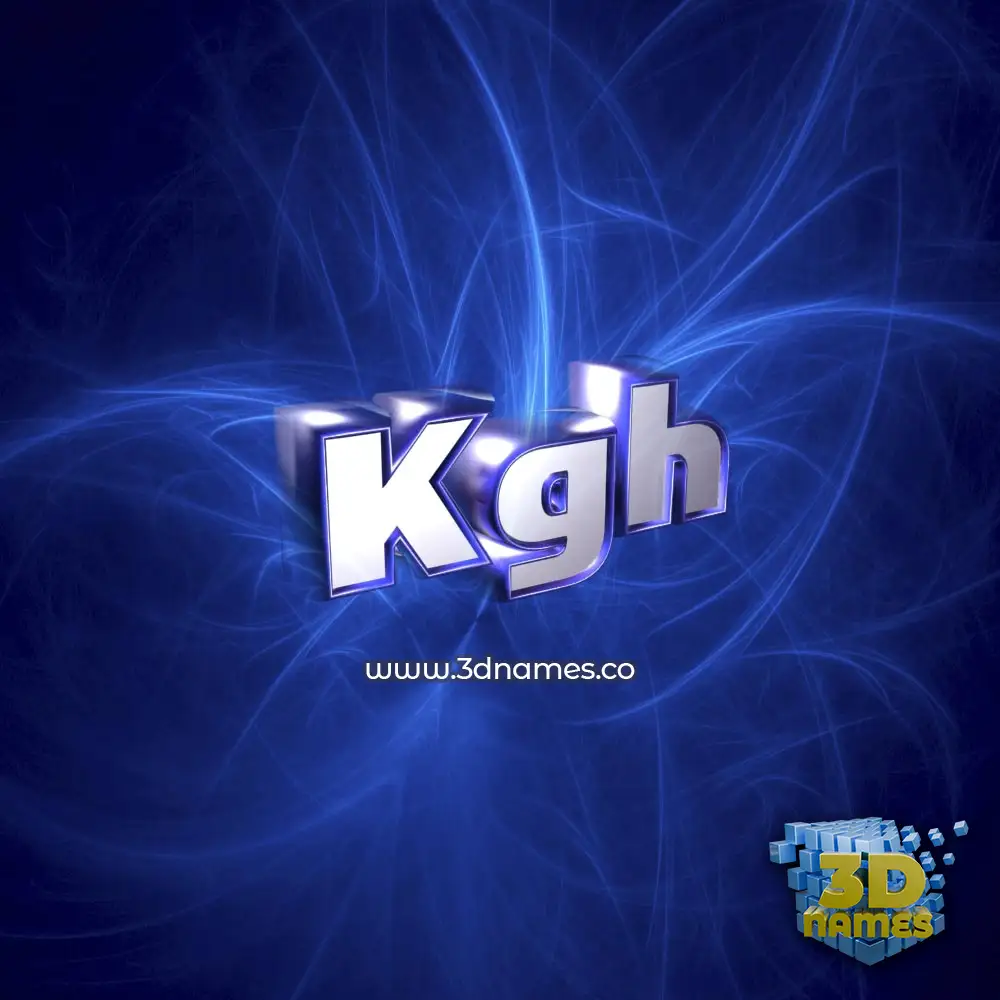 kgh in Plasma style - 3D name wallpaper