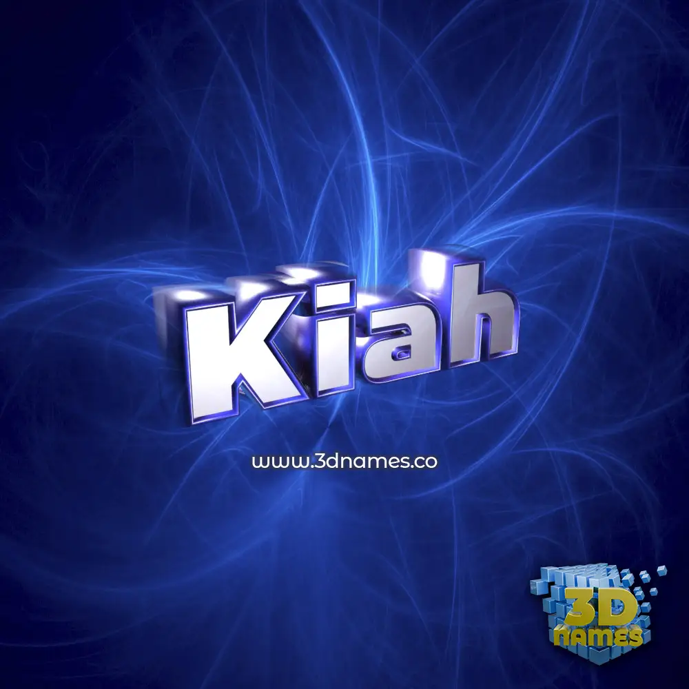 kiah in Plasma style - 3D name wallpaper