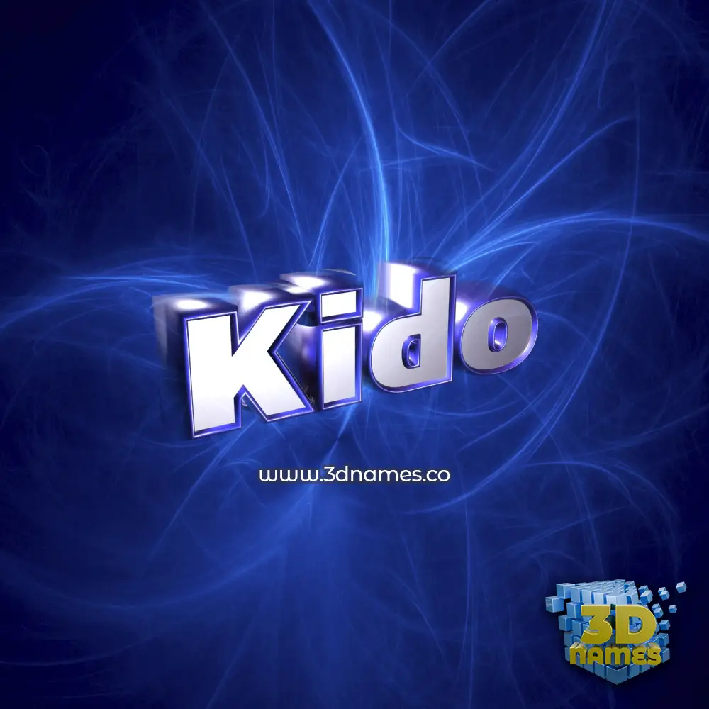kido in Plasma style - 3D name wallpaper