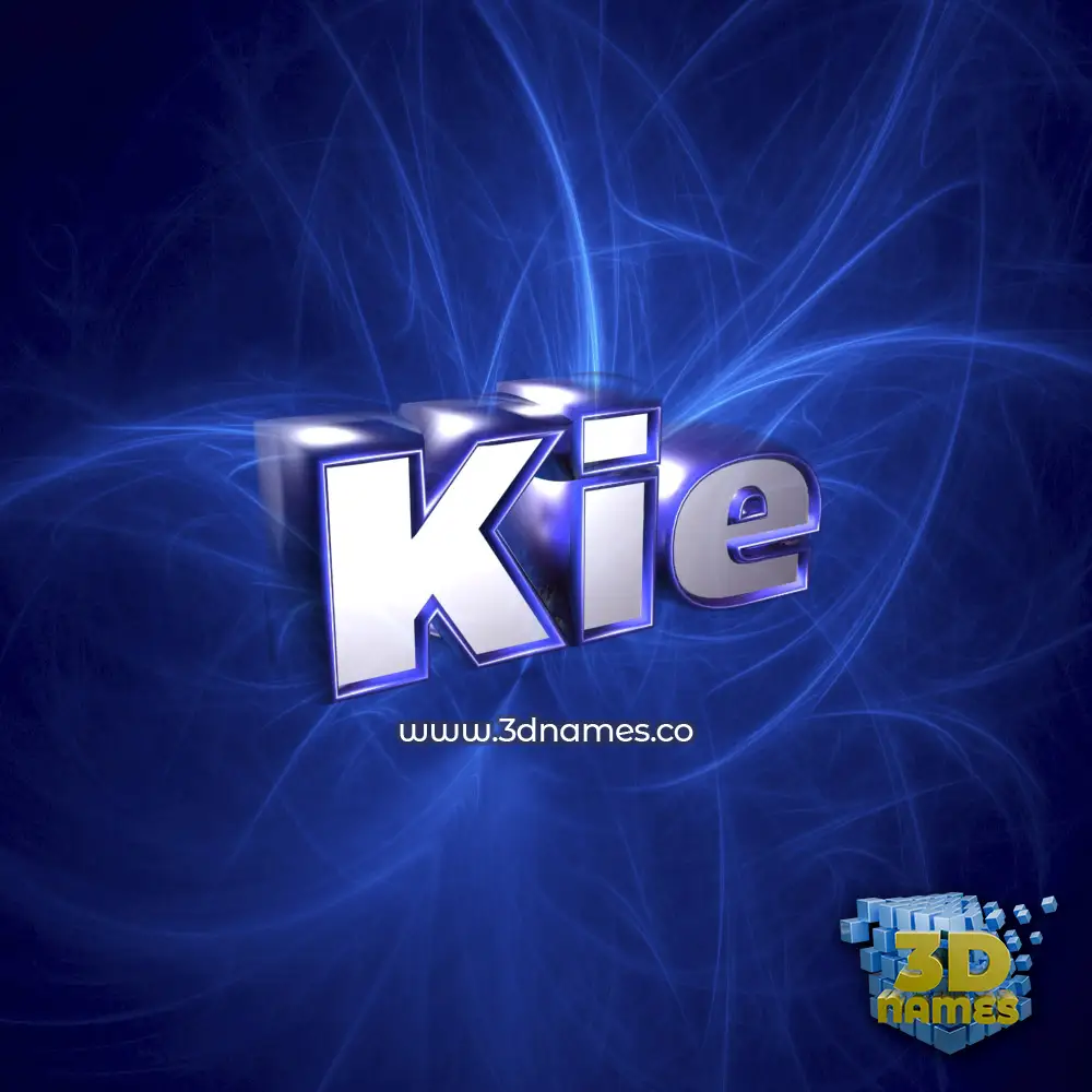 kie in Plasma style - 3D name wallpaper
