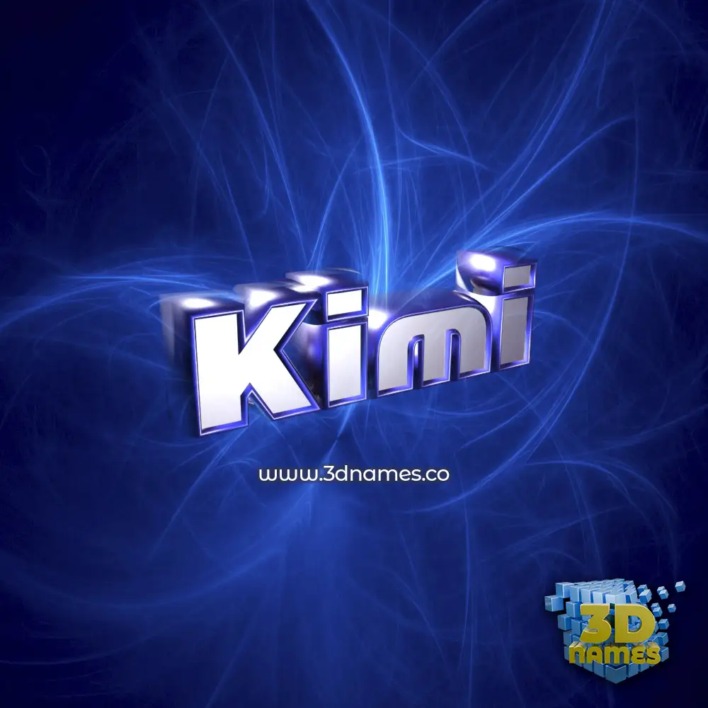 kimi in Plasma style - 3D name wallpaper
